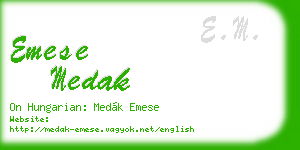 emese medak business card